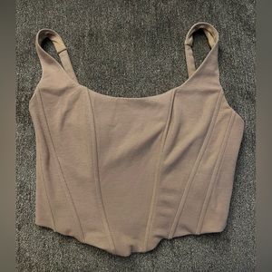 Cream corset top